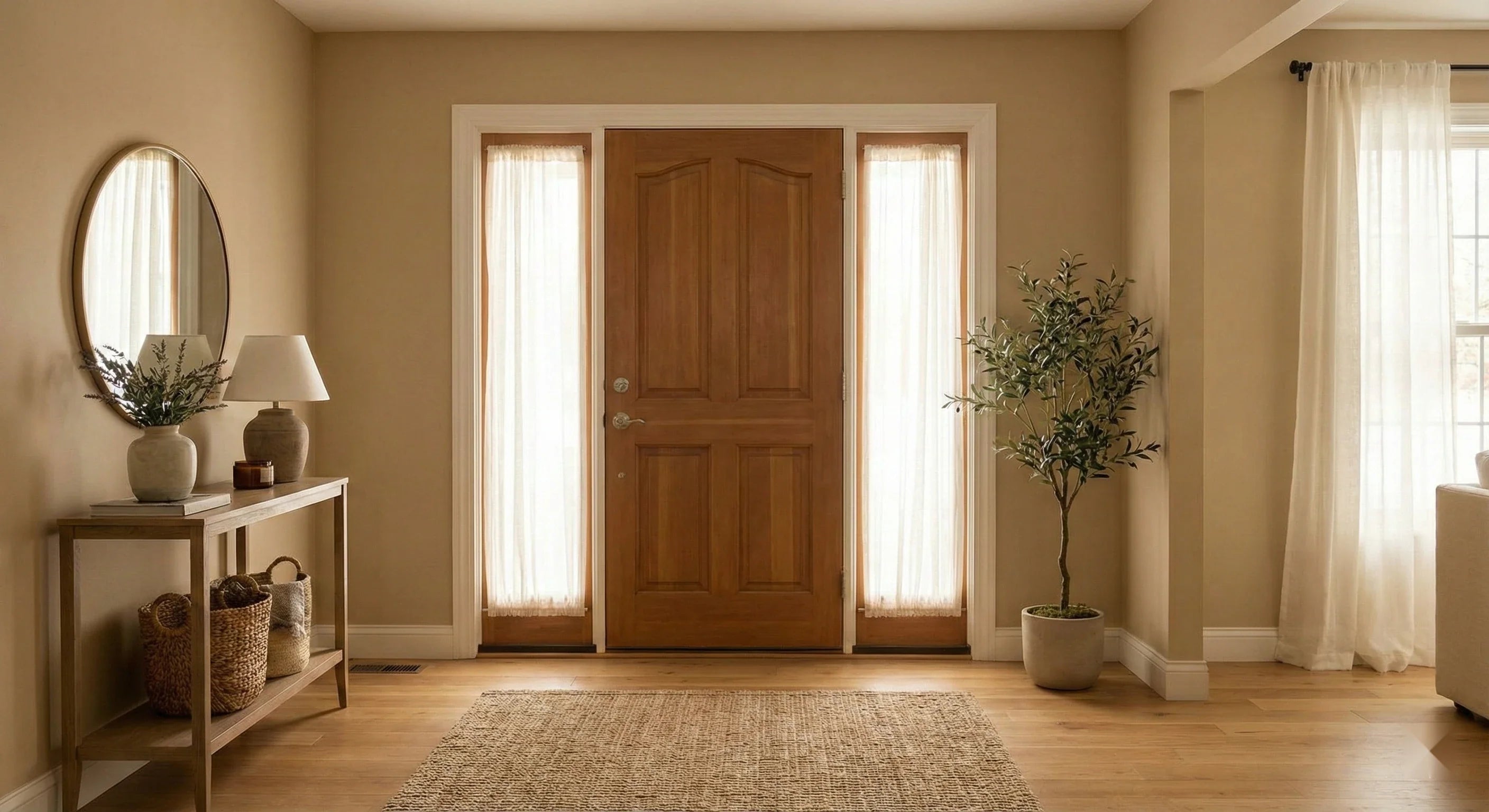 Entryway Curtains and Sidelights: Privacy Without Losing Light – NICETOWN