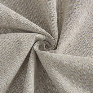 Faux Linen Pinch Pleat 100% Blackout Curtains#color_natural