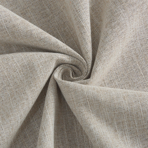 Faux Linen Pinch Pleat 100% Blackout Curtains#color_natural