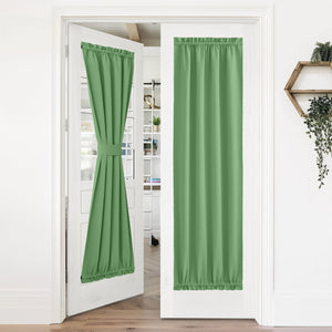 Blackout Door Curtains#color_forest-green
