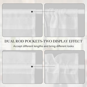 Voile Sheer Door Curtains#color_ivory