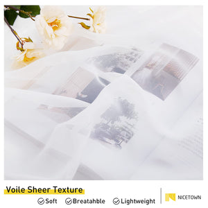 Waterproof Sheer Outdoor Curtains#color_ivory