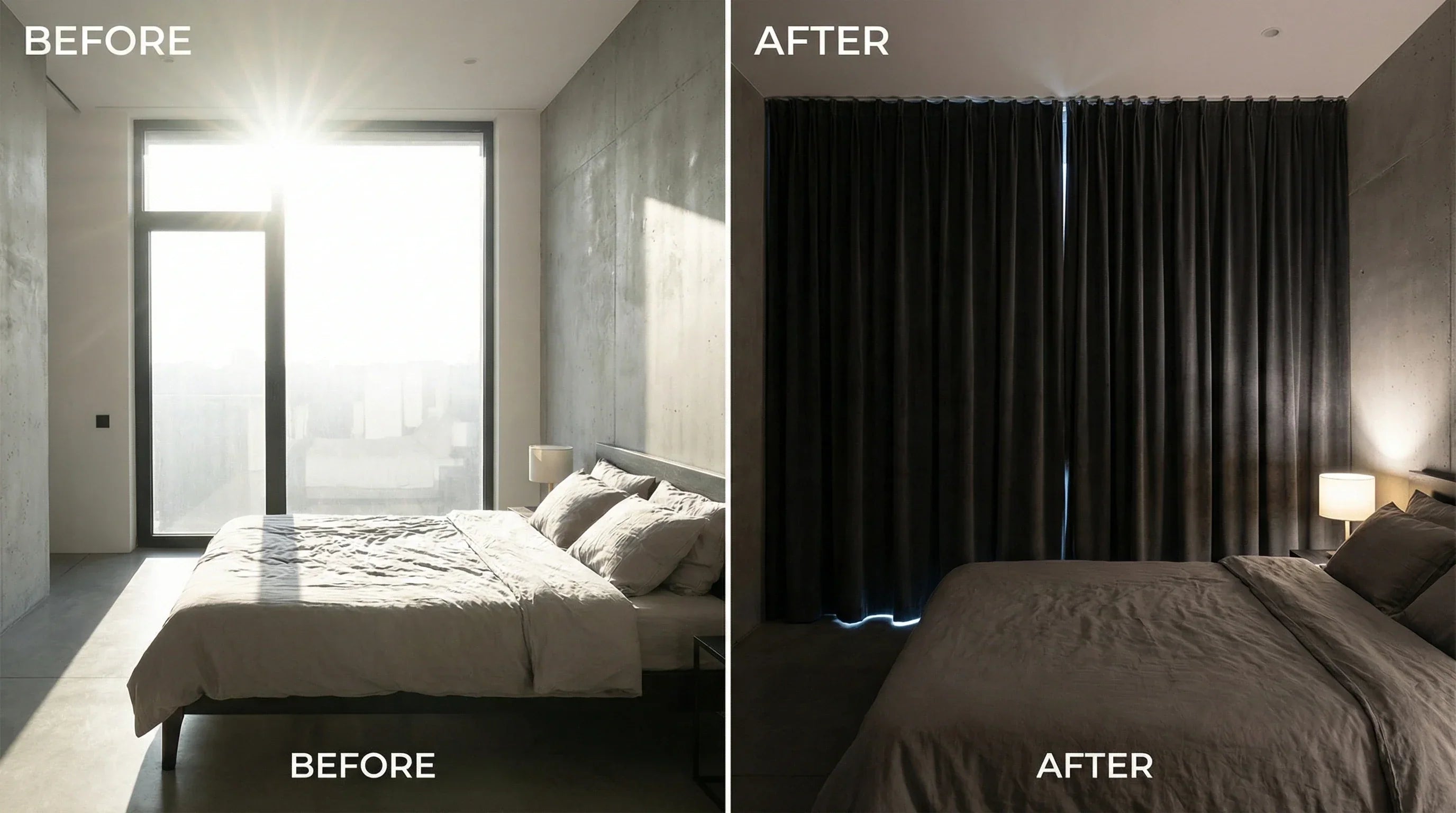 Curtains that completely block out light
