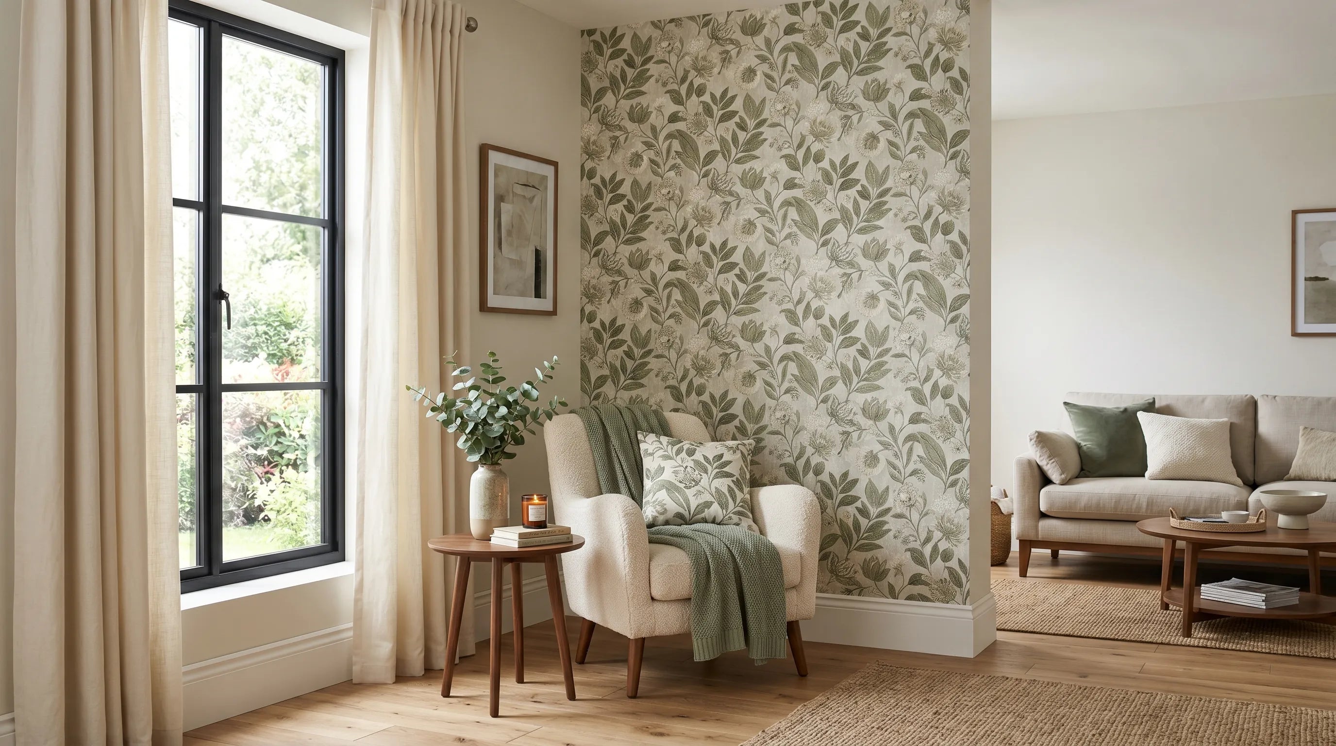 What Curtains Go with Wallpaper? Pattern Rules – NICETOWN