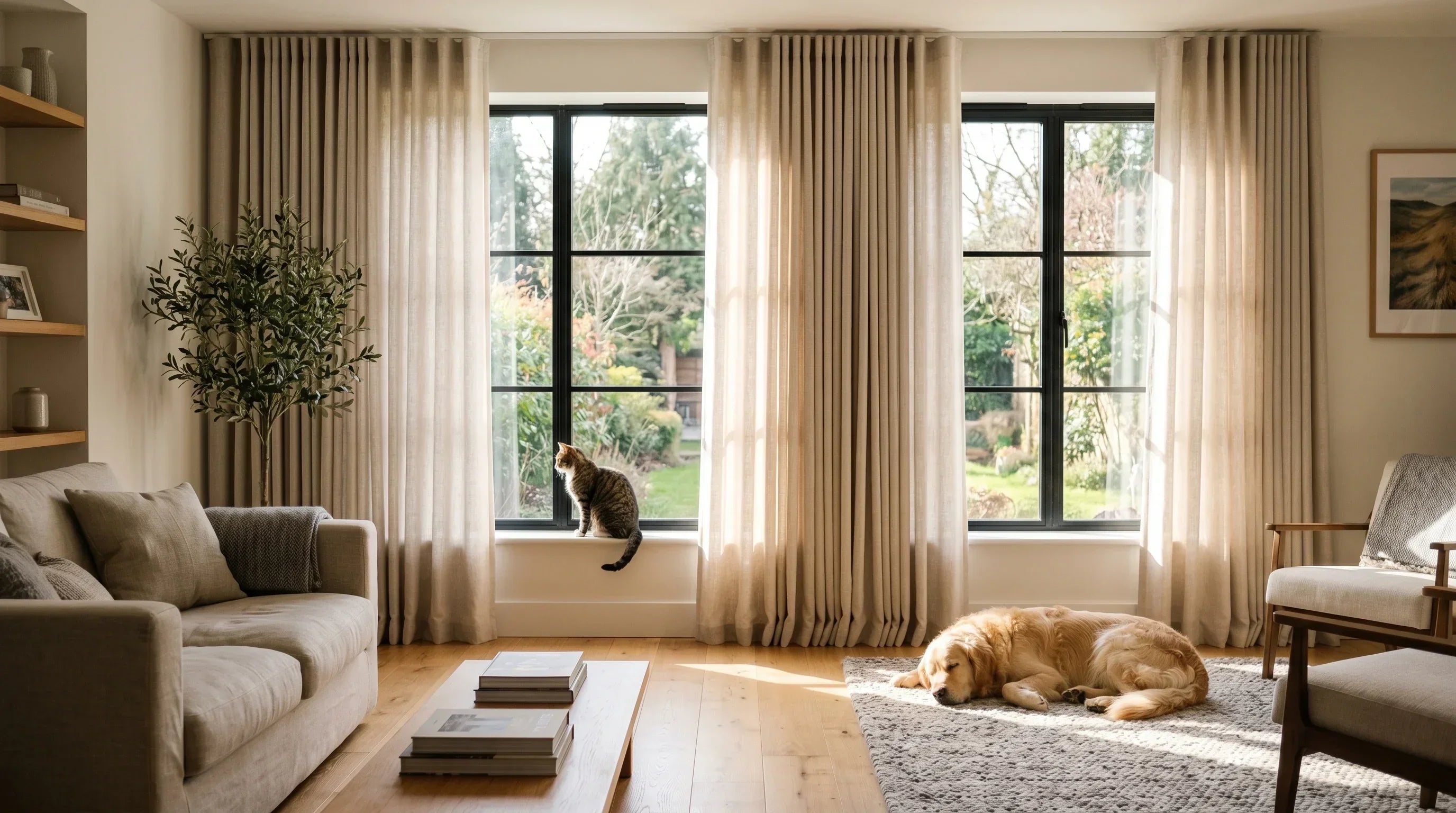 Pet-Friendly Curtains: Best Fabrics, Lengths, and Safety Tips for Cats and Dogs