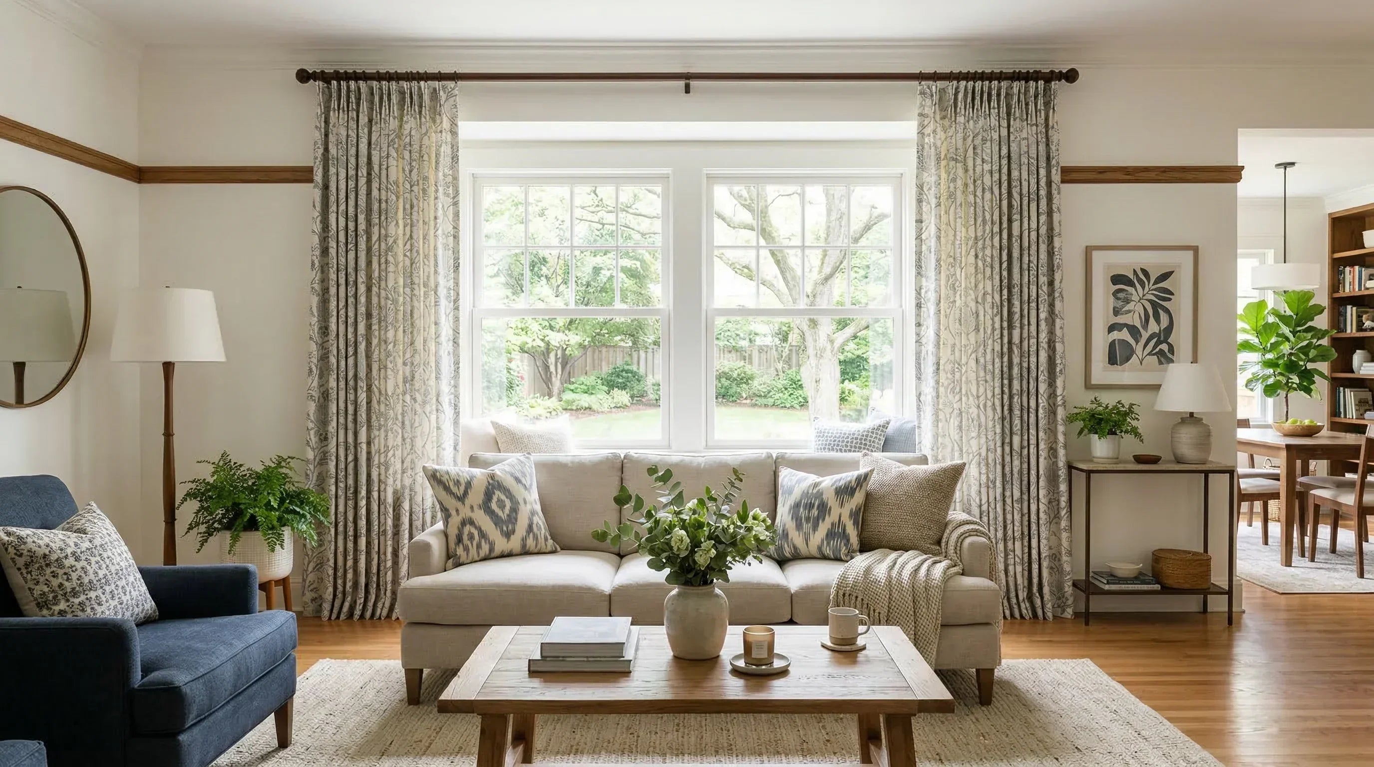 How to Use Patterned Curtains: Room-by-Room Guide