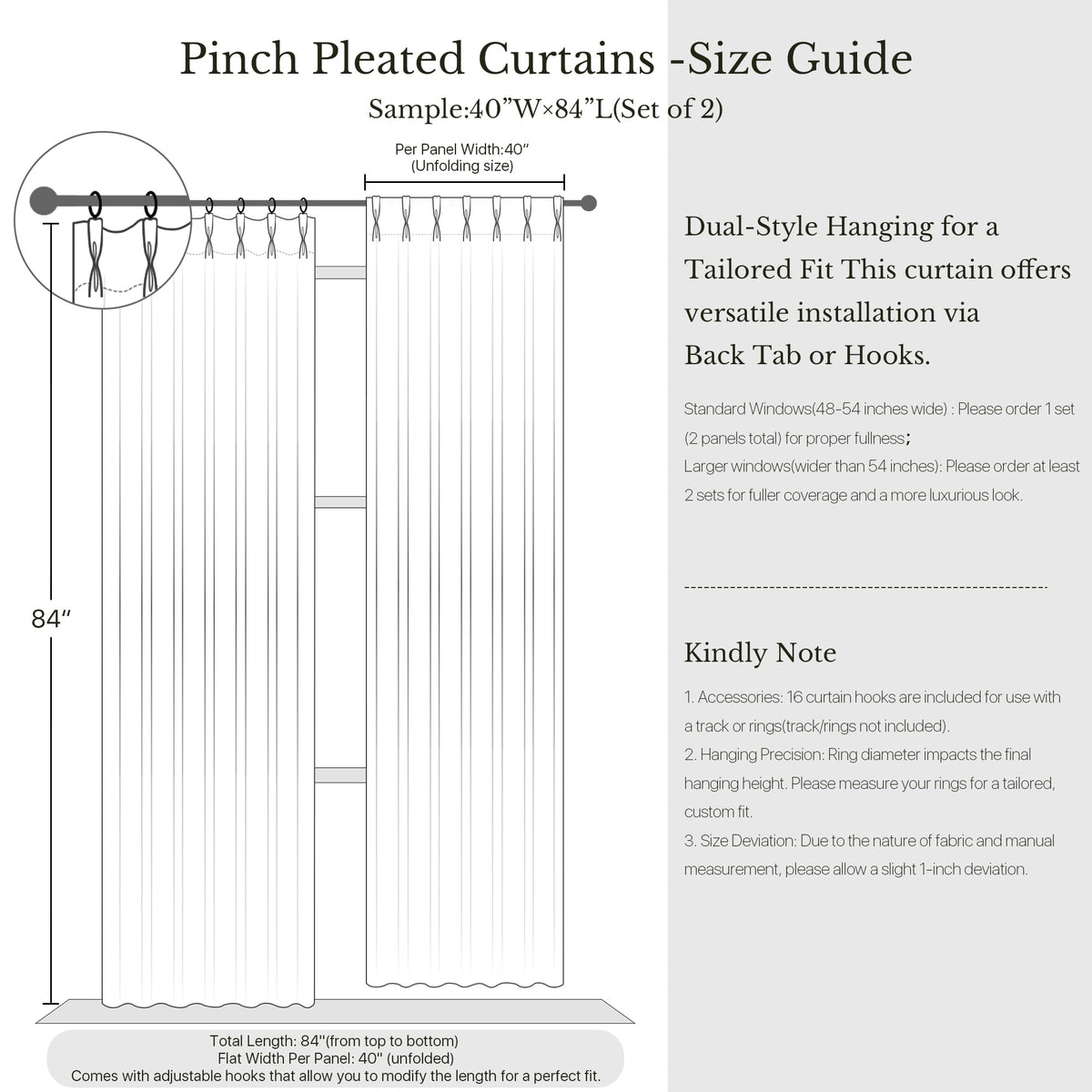 NICETOWN Pinch Pleated Blackout Curtains 84 Inch Long, Red Terracotta