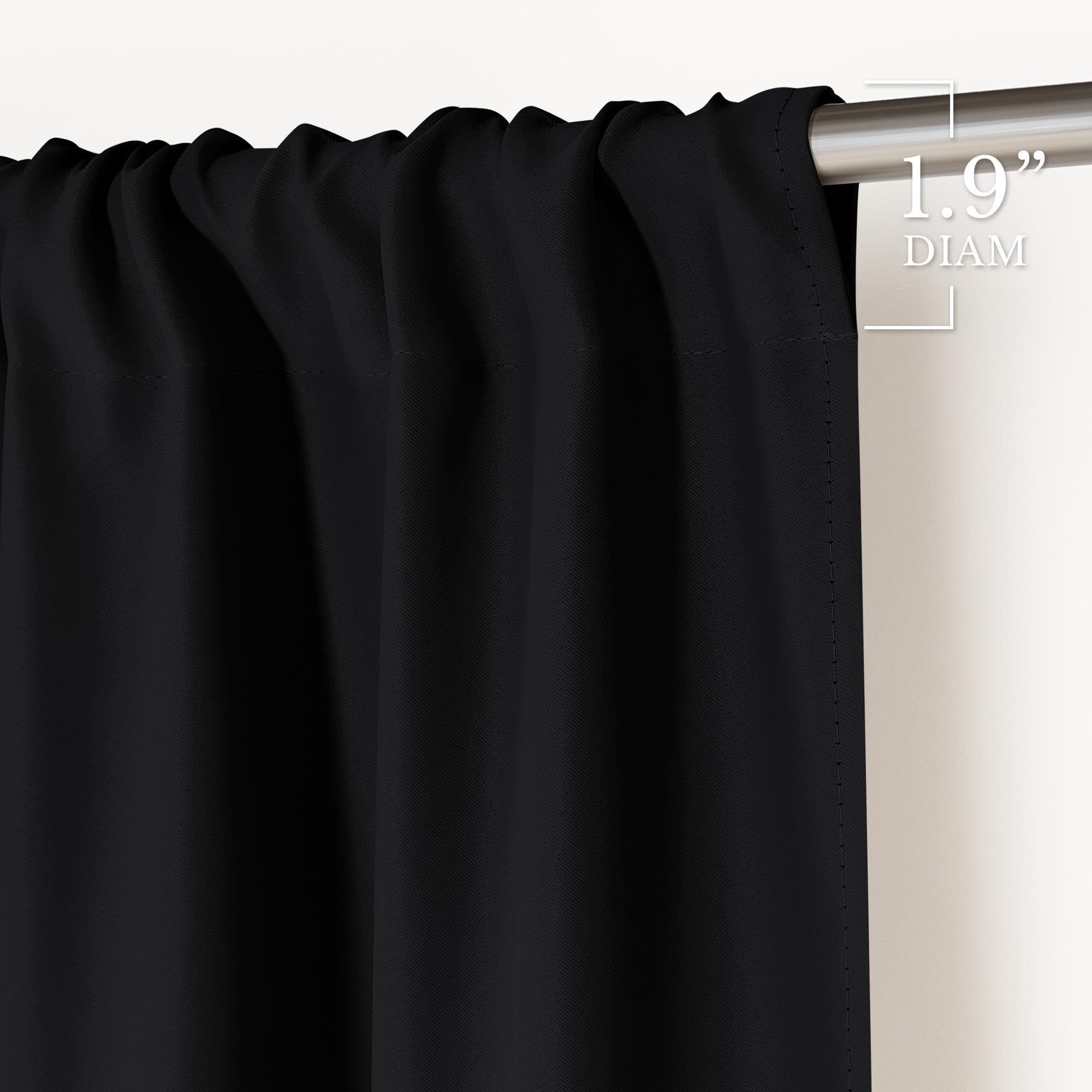 Blackout Privacy Window Ready Made Curtains - 4 Panel
