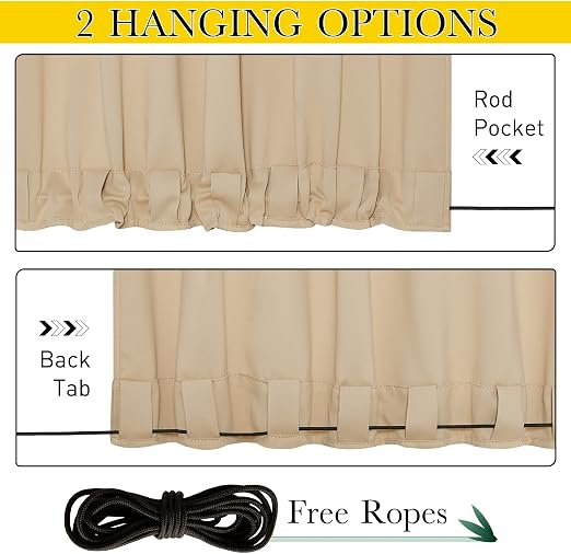Solis Waterproof Top Grommet Outdoor Custom Curtain - Single Panel