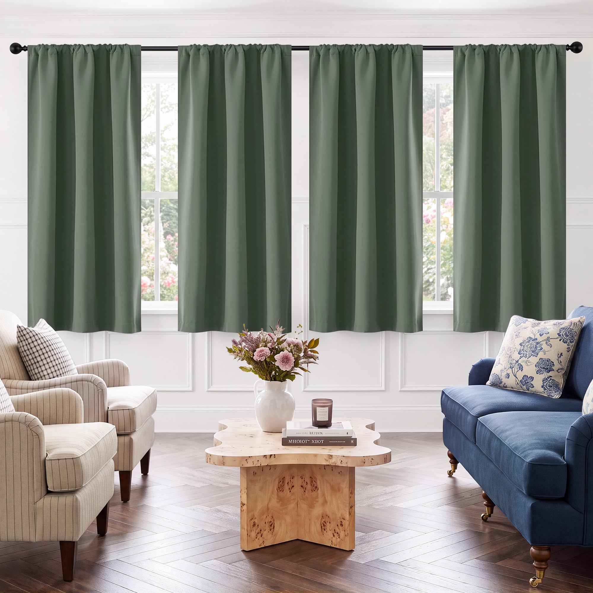 Blackout Privacy Window Ready Made Curtains - 4 Panel