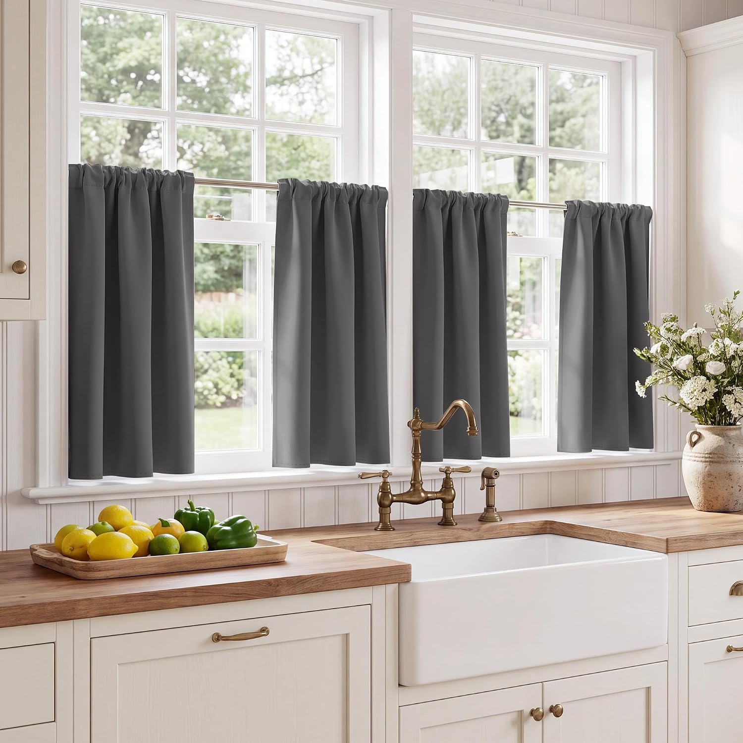 Blackout Privacy Window Ready Made Curtains - 4 Panel