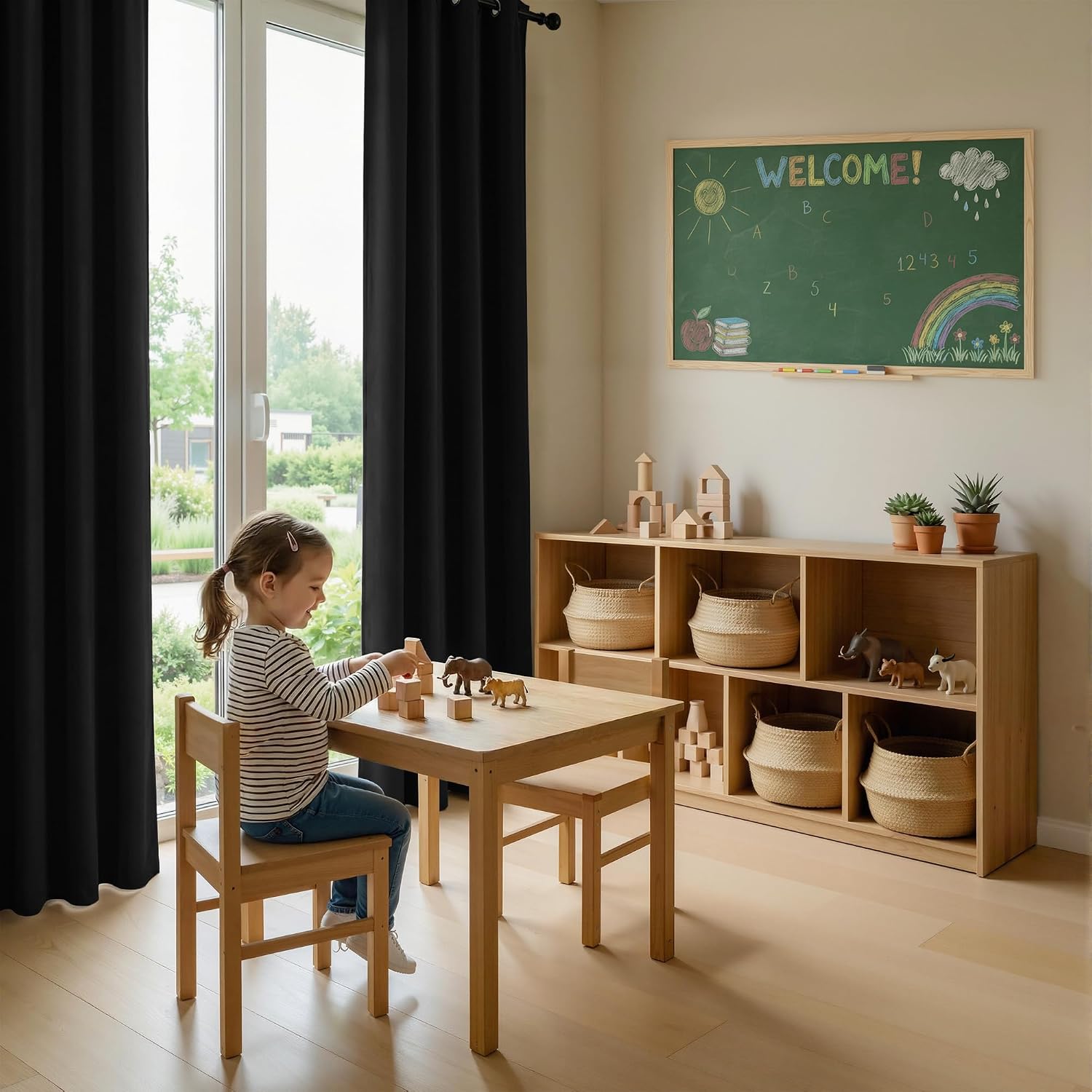 Brooklyn Premium Flame Retardant Custom Curtains - Single Panel