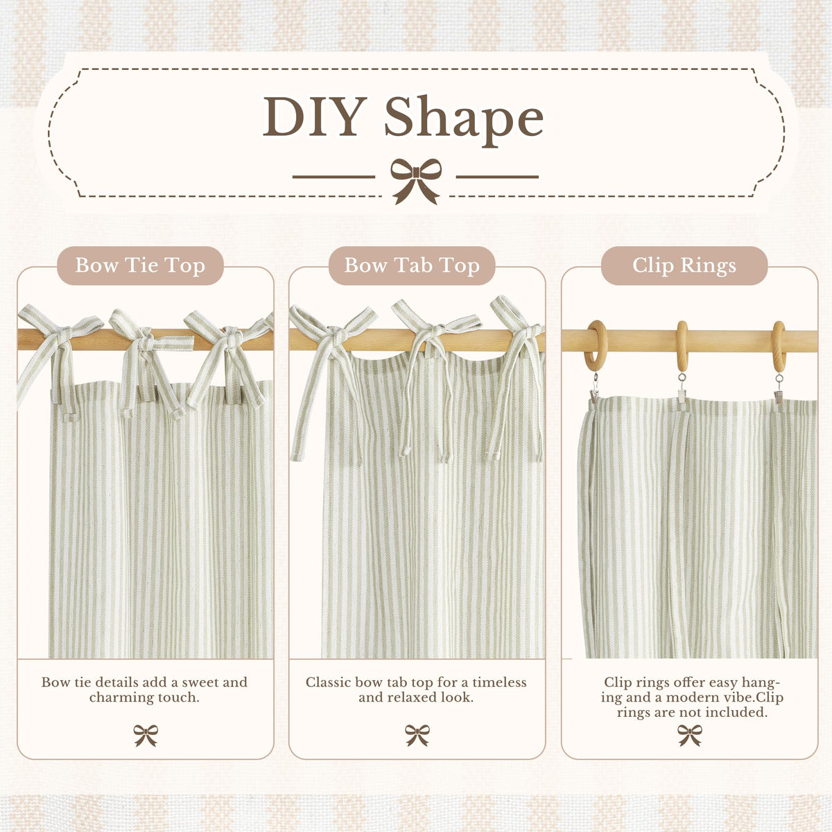 NICETOWN Oven Skirt Curtain for Kitchen Cabinet Decor 31 x 22 inches Long