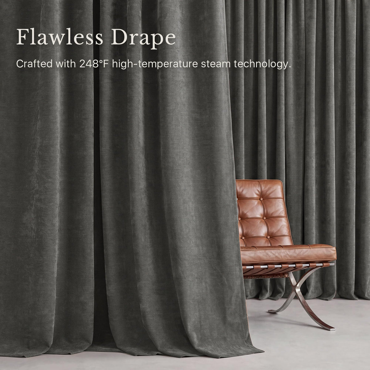 NICETOWN Pinch Pleated Blackout Curtains 84 Inch Long, Red Terracotta