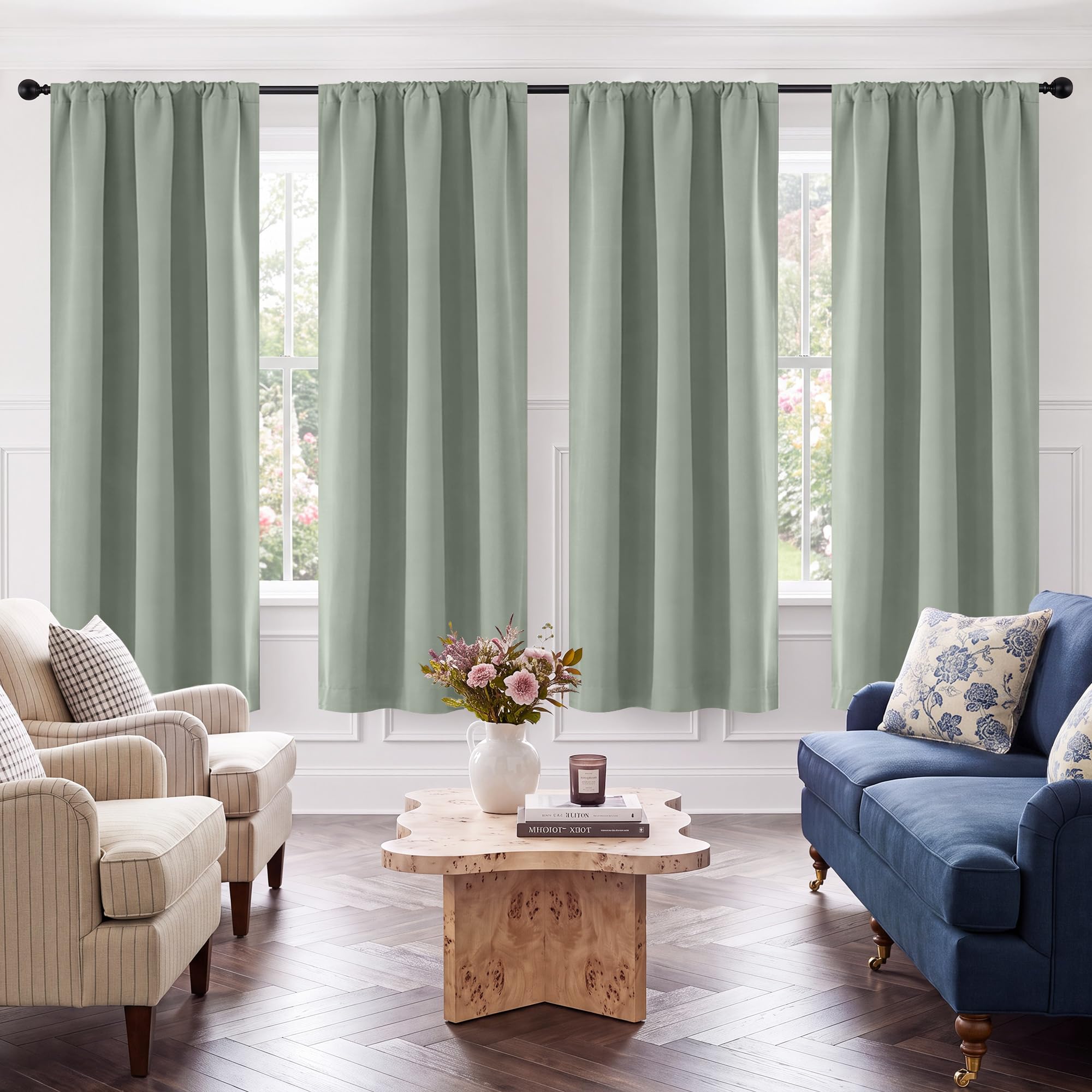 Blackout Privacy Window Ready Made Curtains - 4 Panel