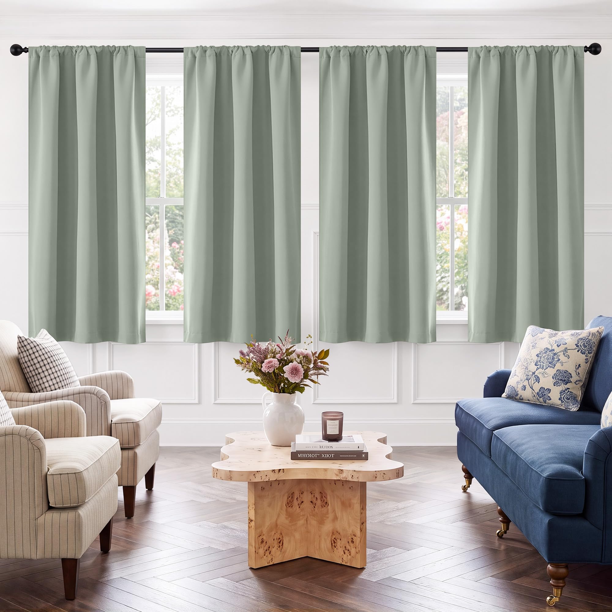 Blackout Privacy Window Ready Made Curtains - 4 Panel