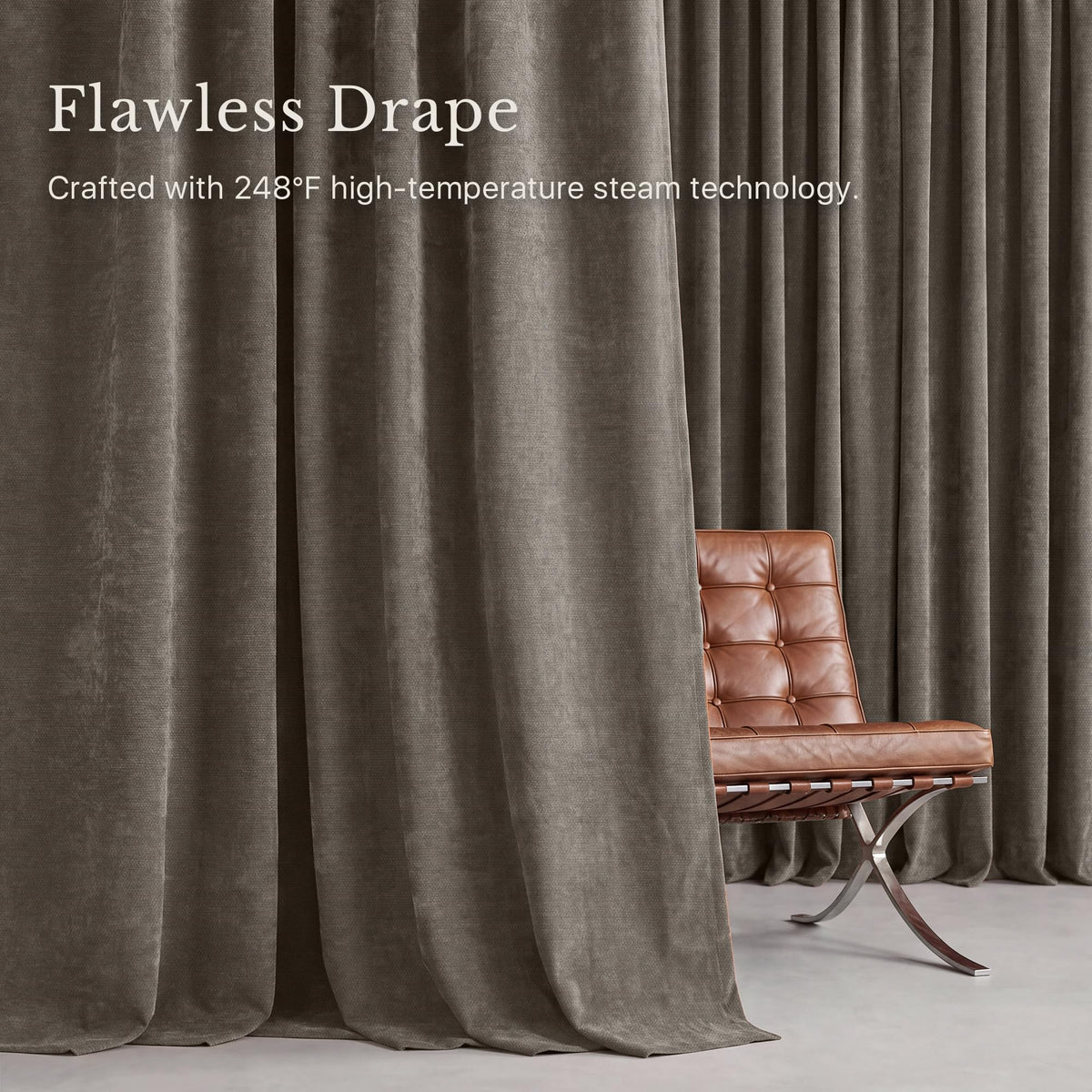 NICETOWN Pinch Pleated Blackout Curtains 84 Inch Long, Red Terracotta