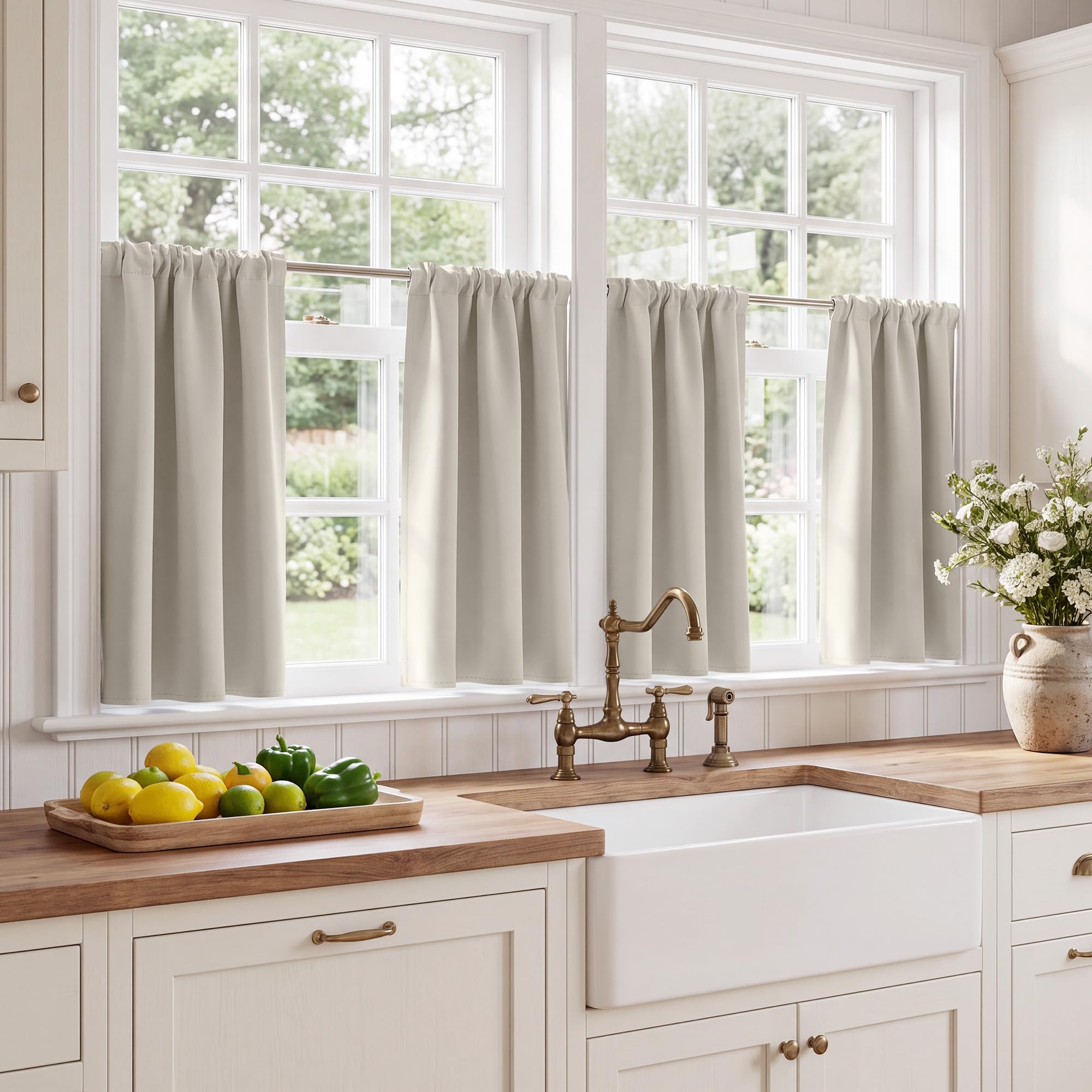 Blackout Privacy Window Ready Made Curtains - 4 Panel