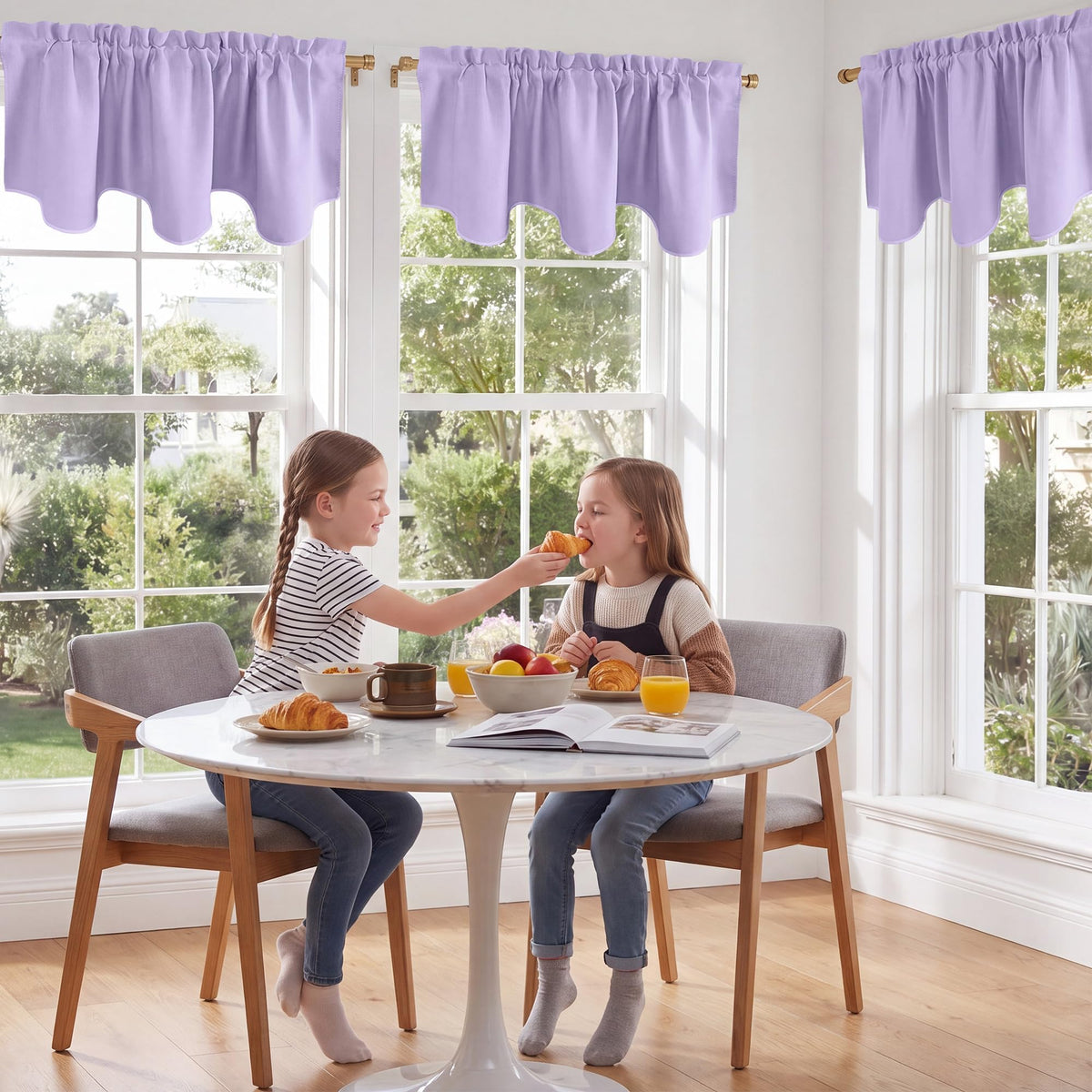NICETOWN Farmhouse Valances for Windows Rustic Home Decor