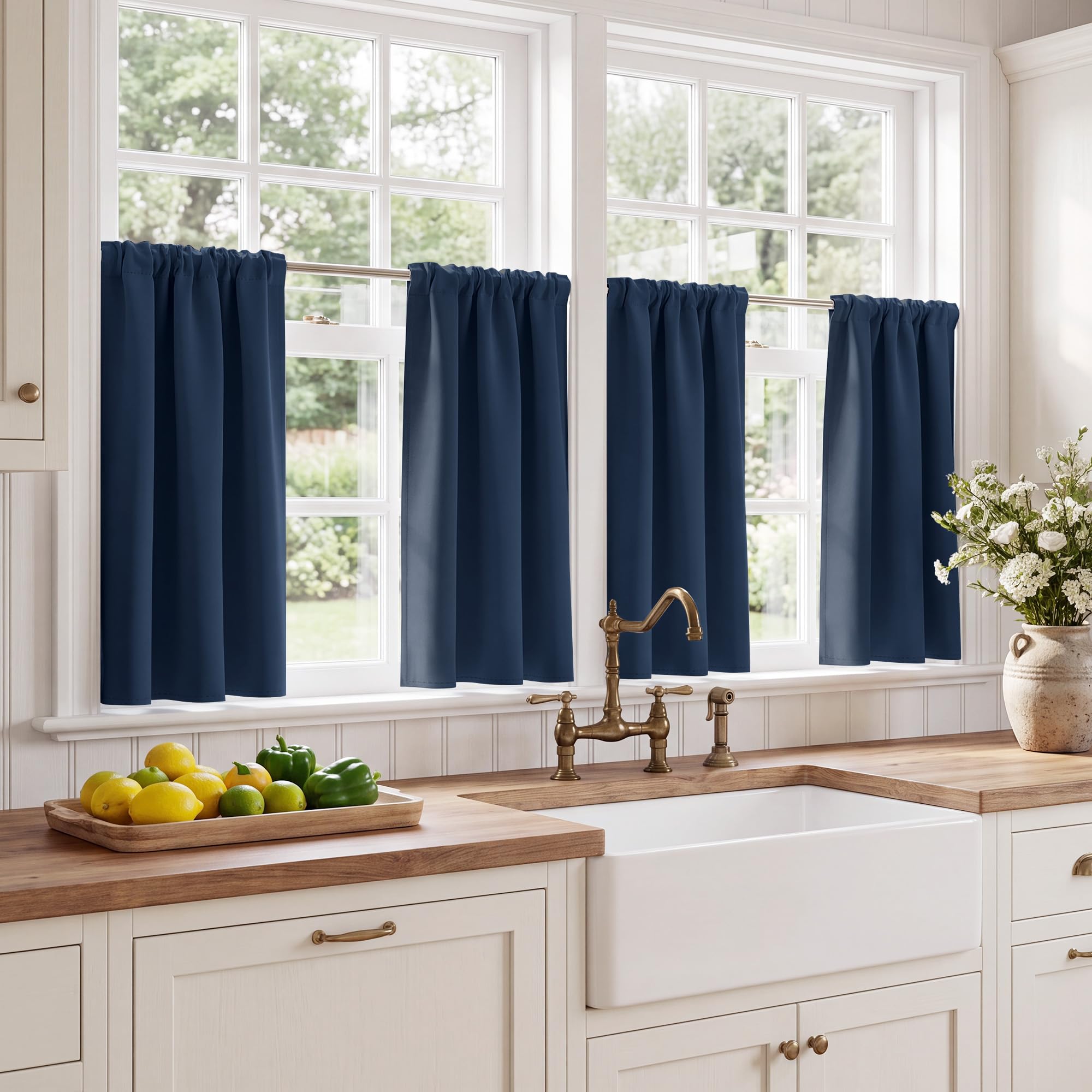 Blackout Privacy Window Ready Made Curtains - 4 Panel