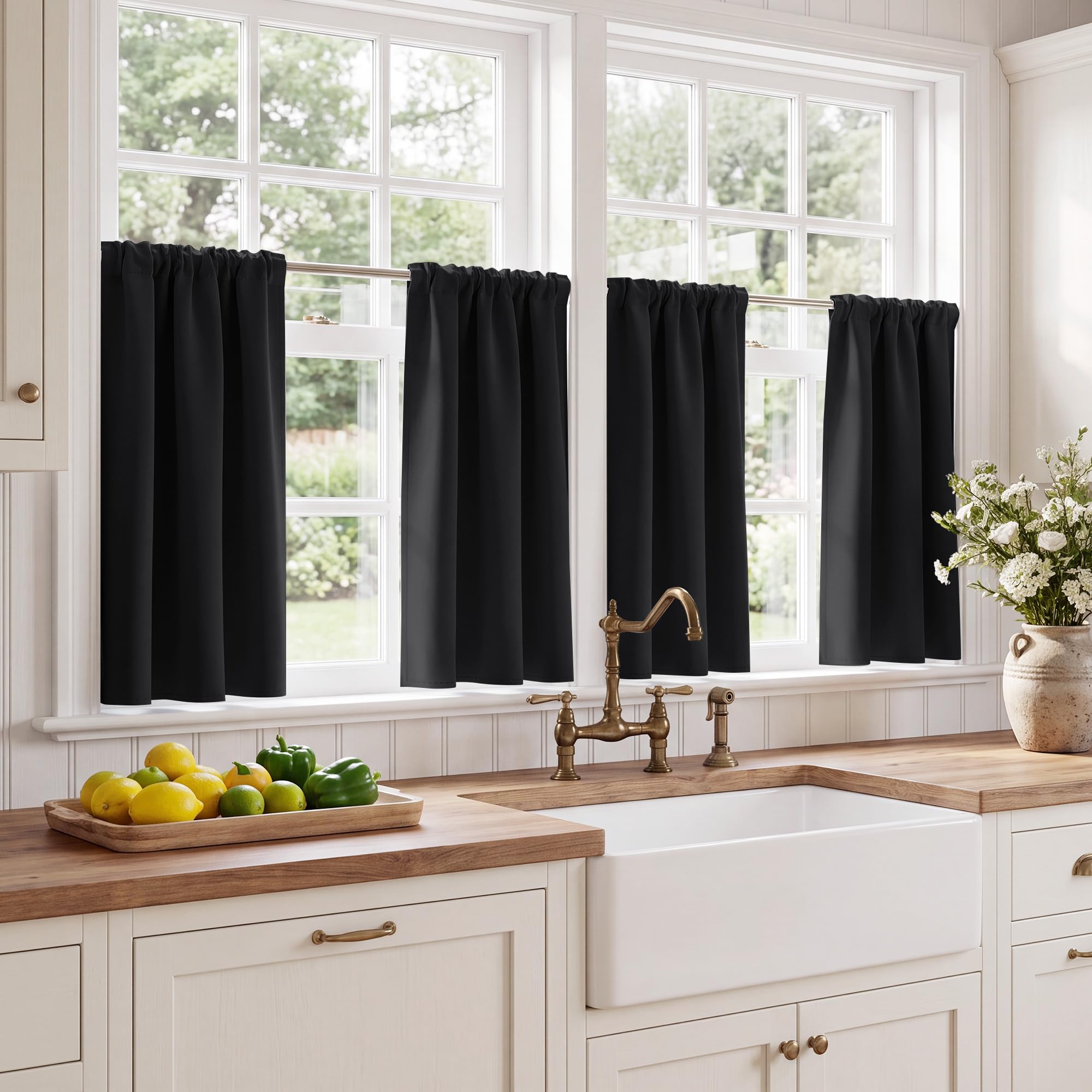 Blackout Privacy Window Ready Made Curtains - 4 Panel