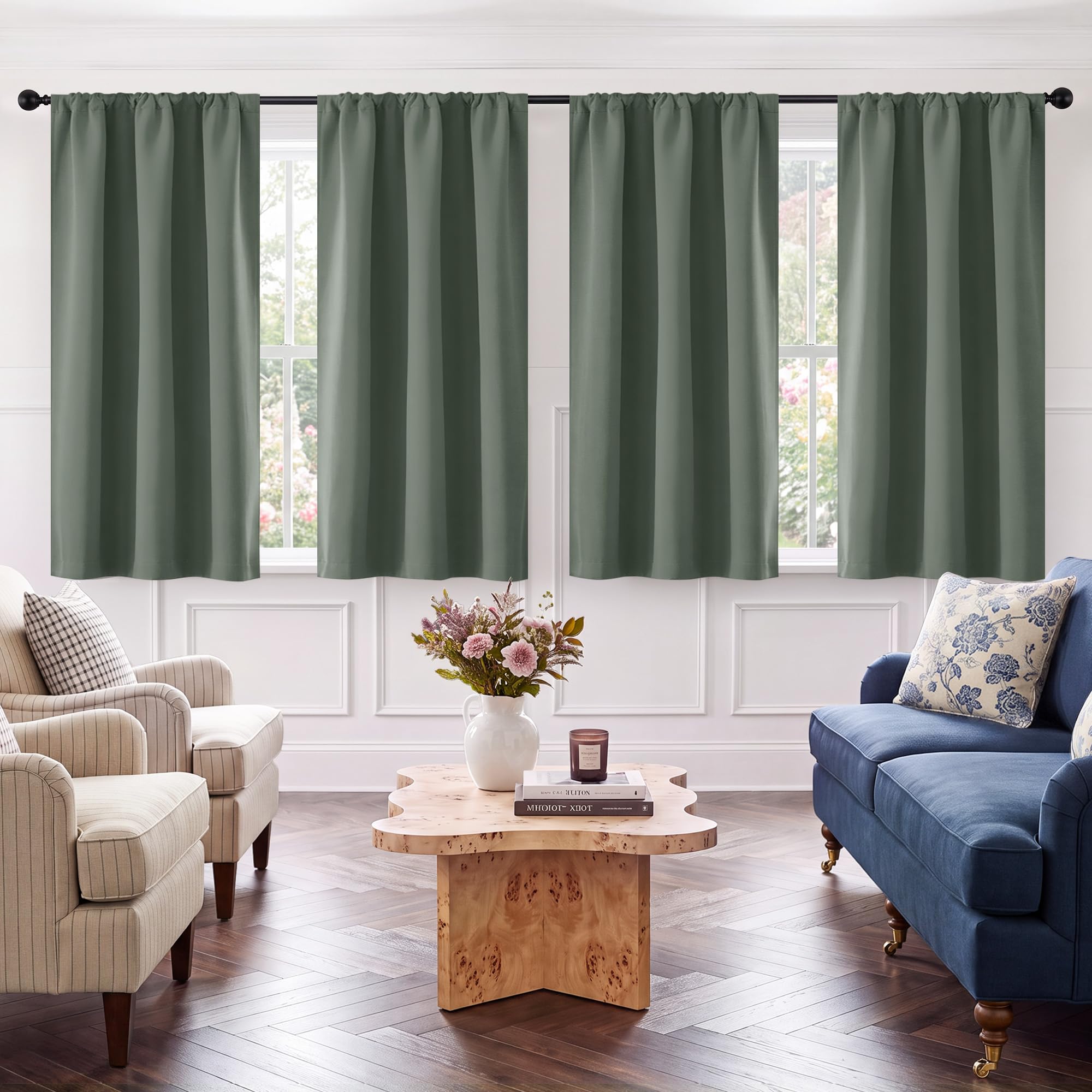 Blackout Privacy Window Ready Made Curtains - 4 Panel