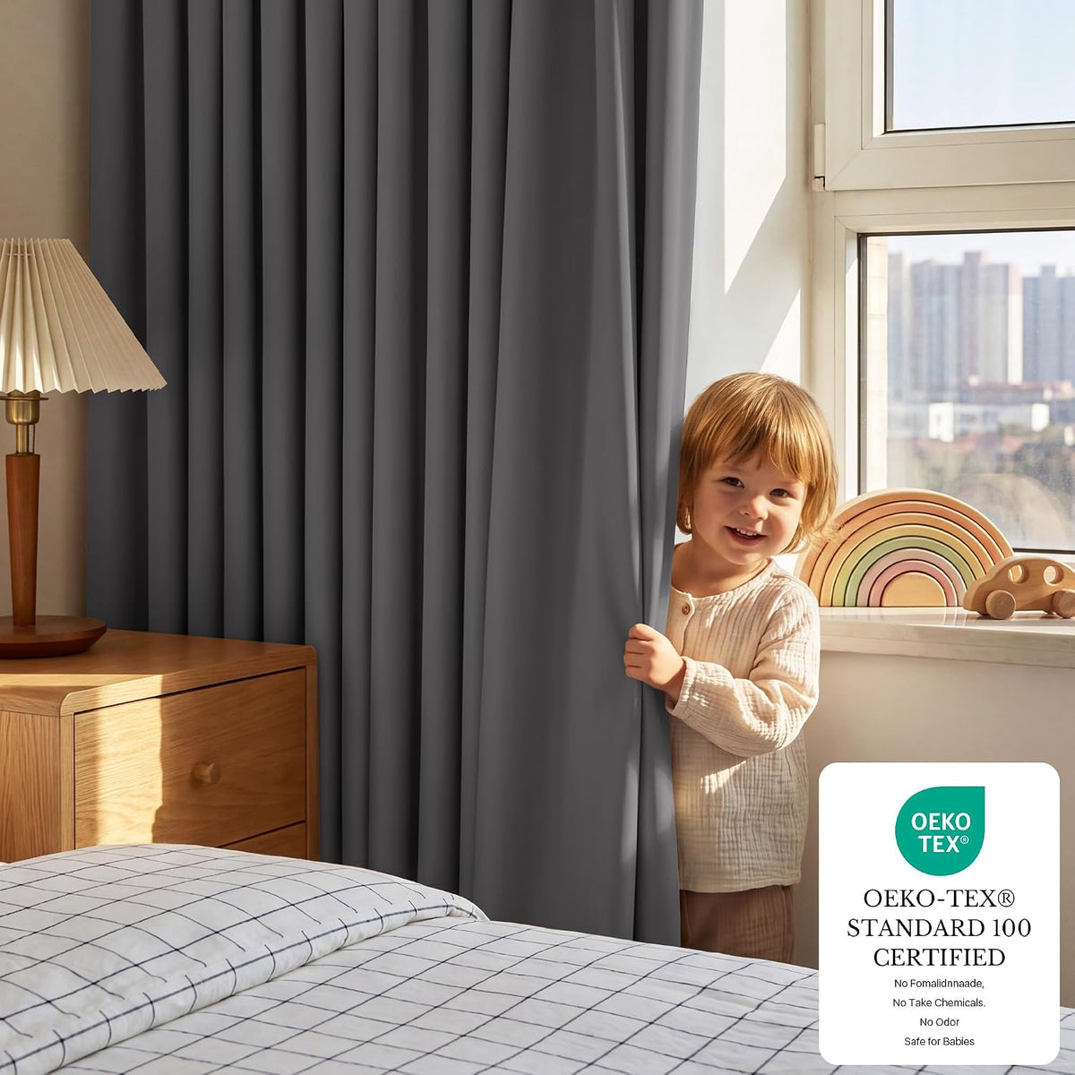 Luna Soundproof 100% Blackout Custom Curtain - Single Panel