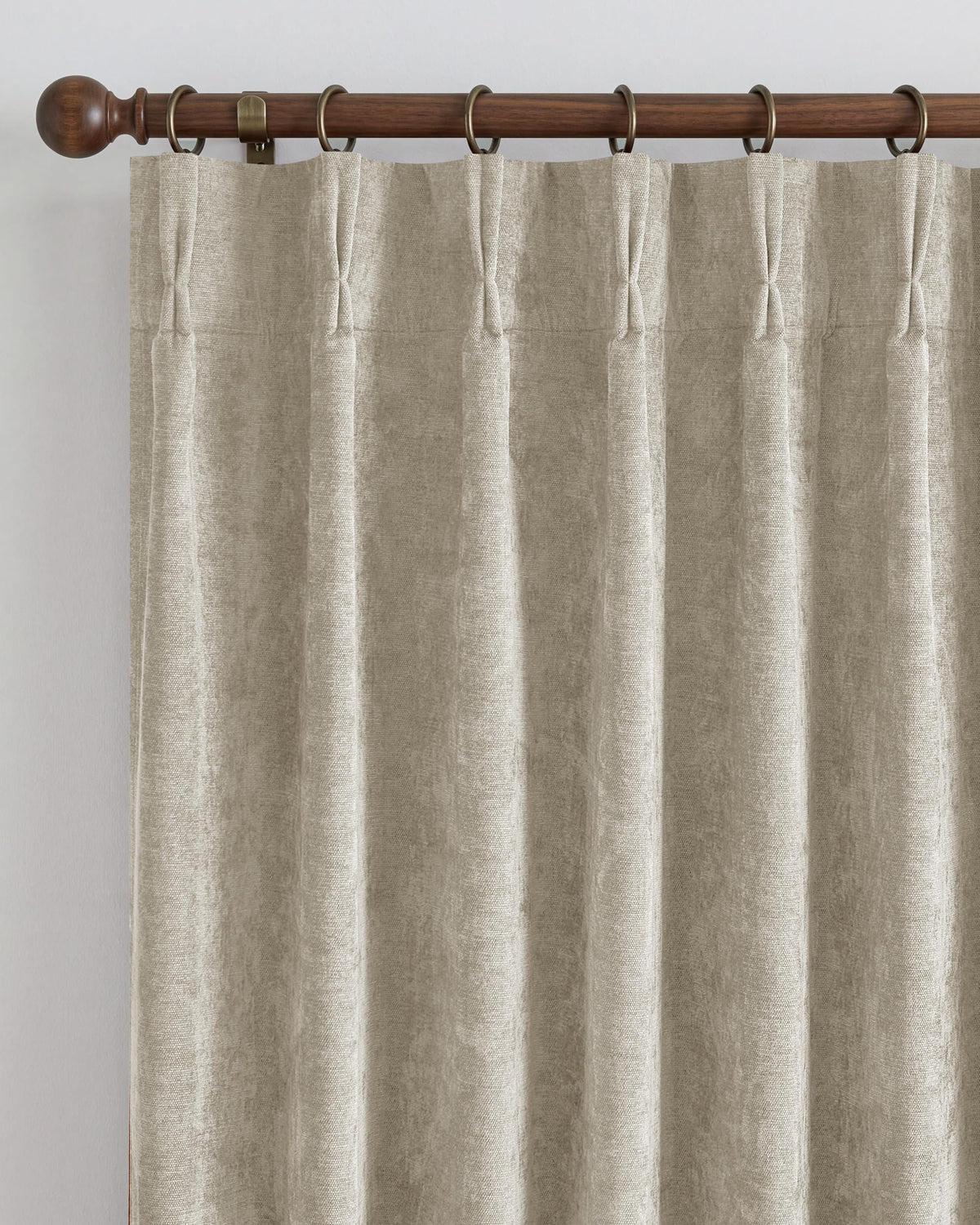 NICETOWN Pinch Pleated Blackout Curtains 84 Inch Long, Red Terracotta