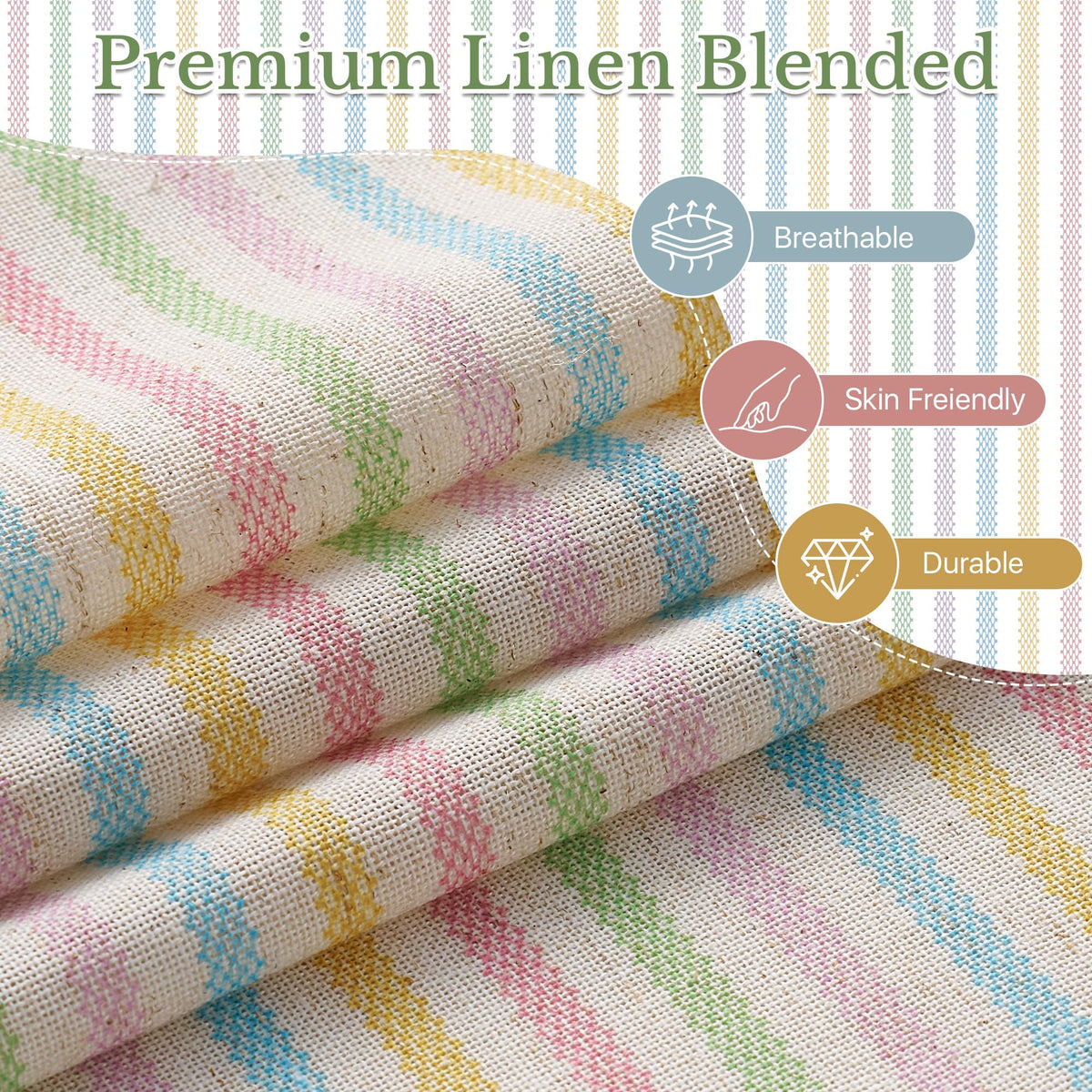 NICETOWN Creamy Yellow Buffalo Plaid Linen Rustic Curtains 84 Inches Long