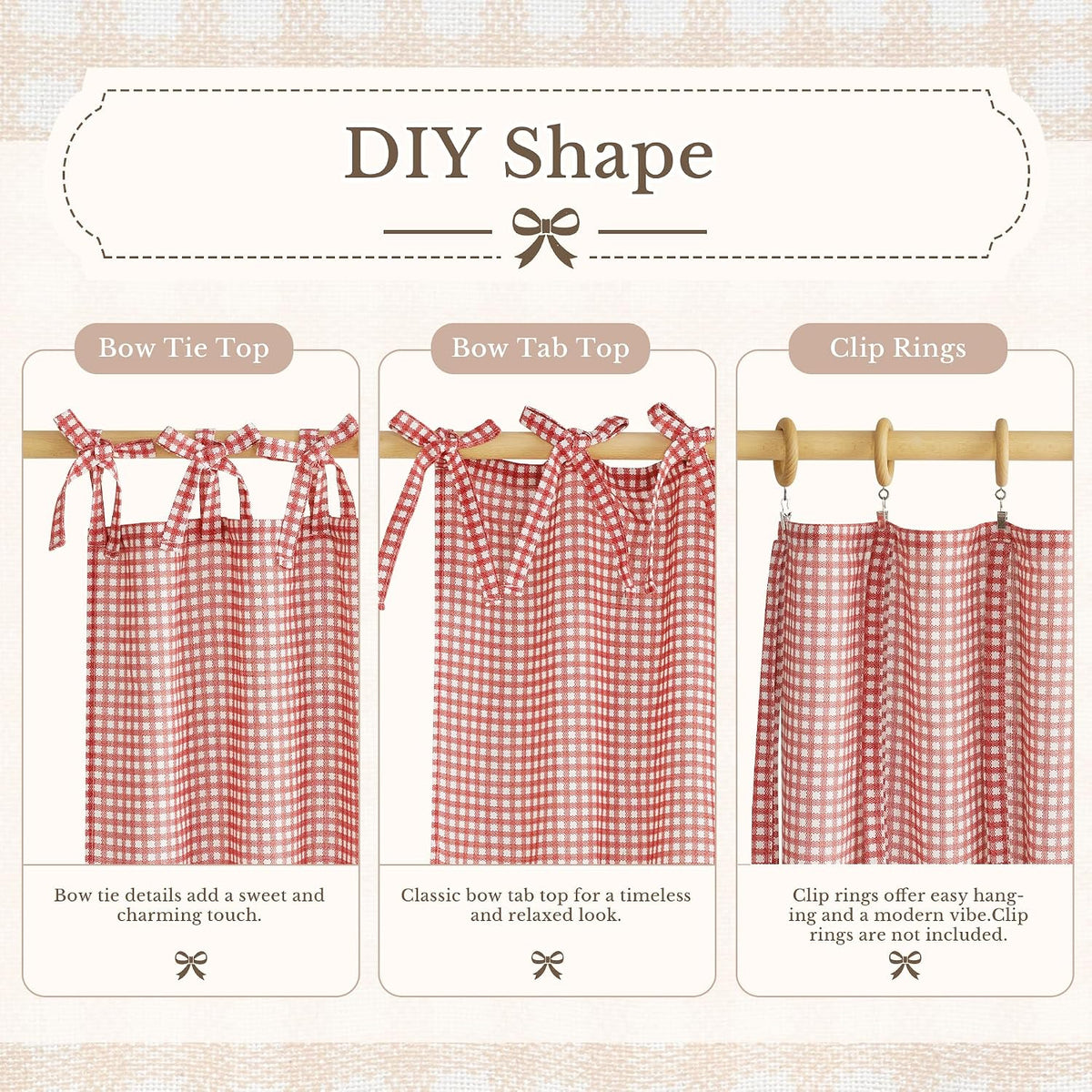 NICETOWN Oven Skirt Curtain for Kitchen Cabinet Decor 31 x 22 inches Long