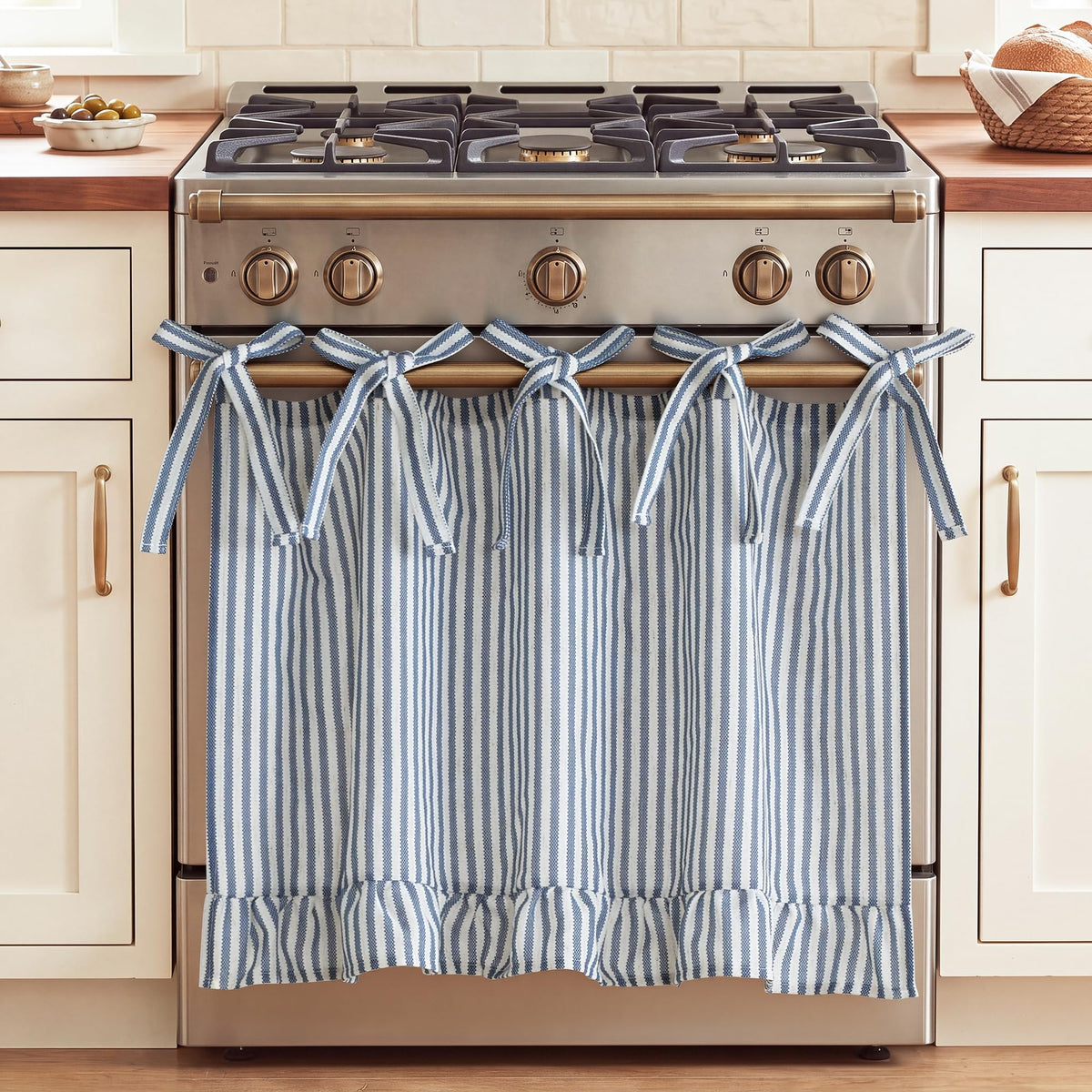 NICETOWN Oven Skirt Curtain for Kitchen Cabinet Decor 31 x 22 inches Long