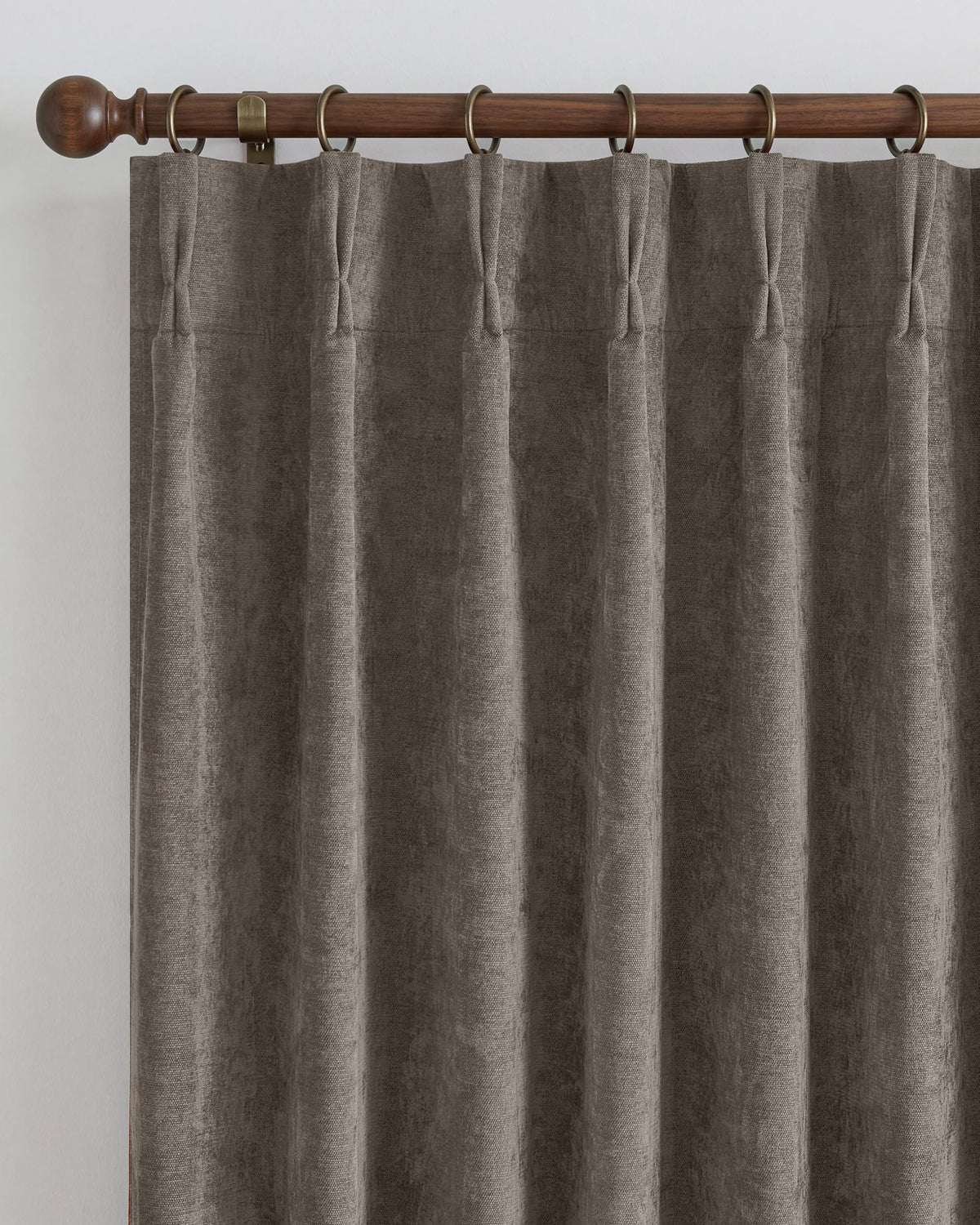 NICETOWN Pinch Pleated Blackout Curtains 84 Inch Long, Red Terracotta