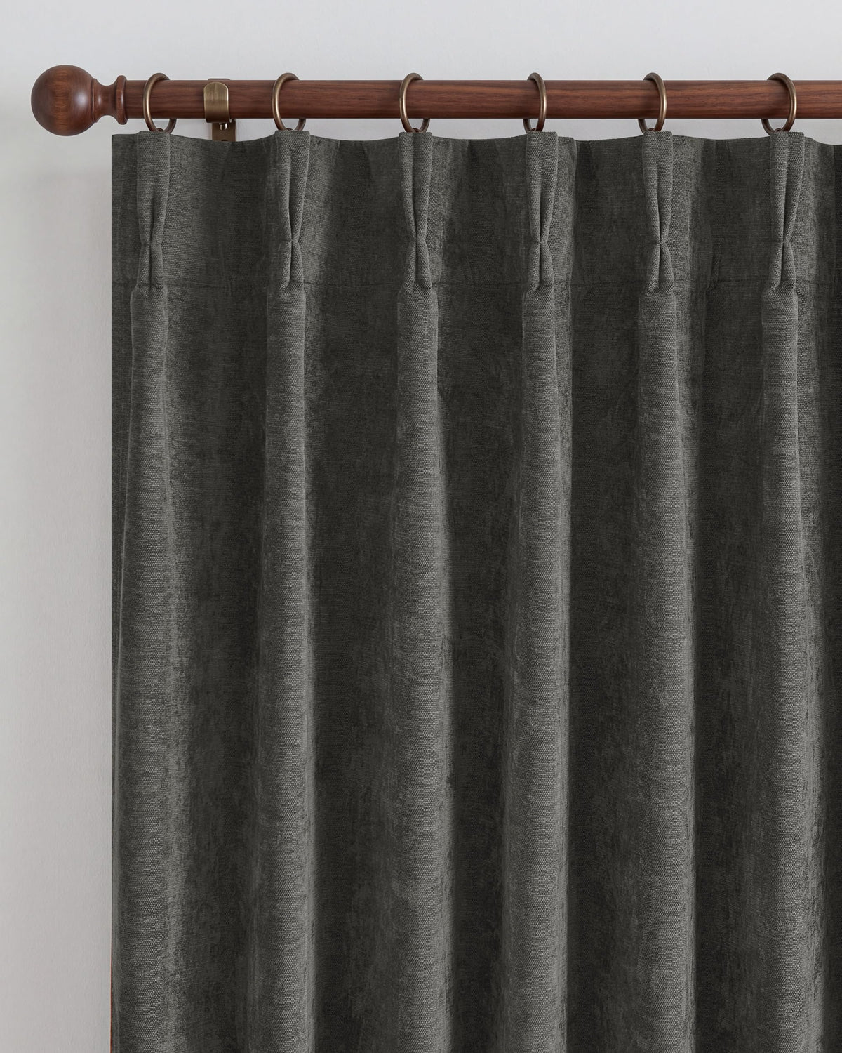 NICETOWN Pinch Pleated Blackout Curtains 84 Inch Long, Red Terracotta