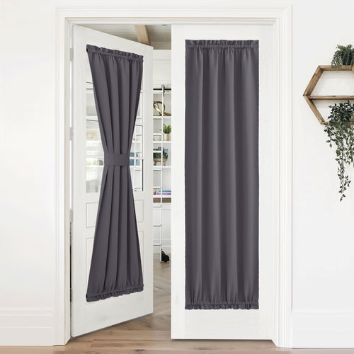 Blackout Door Curtains#color_gray