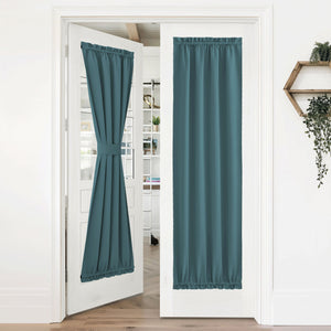 Blackout Door Curtains#color_sea-teal