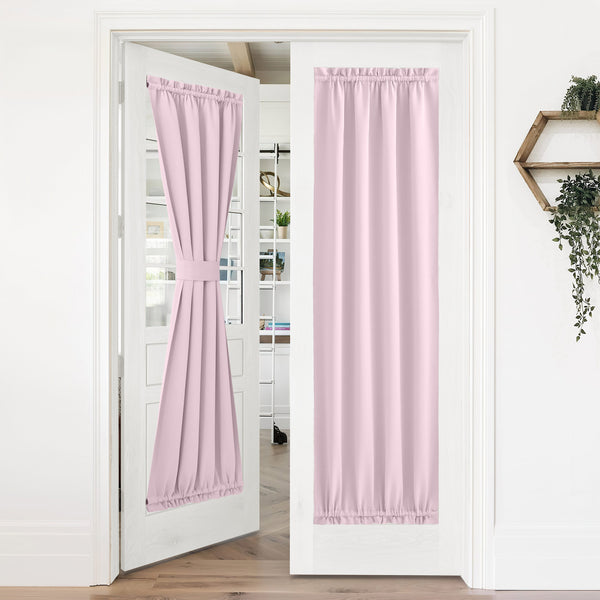 Blackout Door Curtains#color_baby-pink