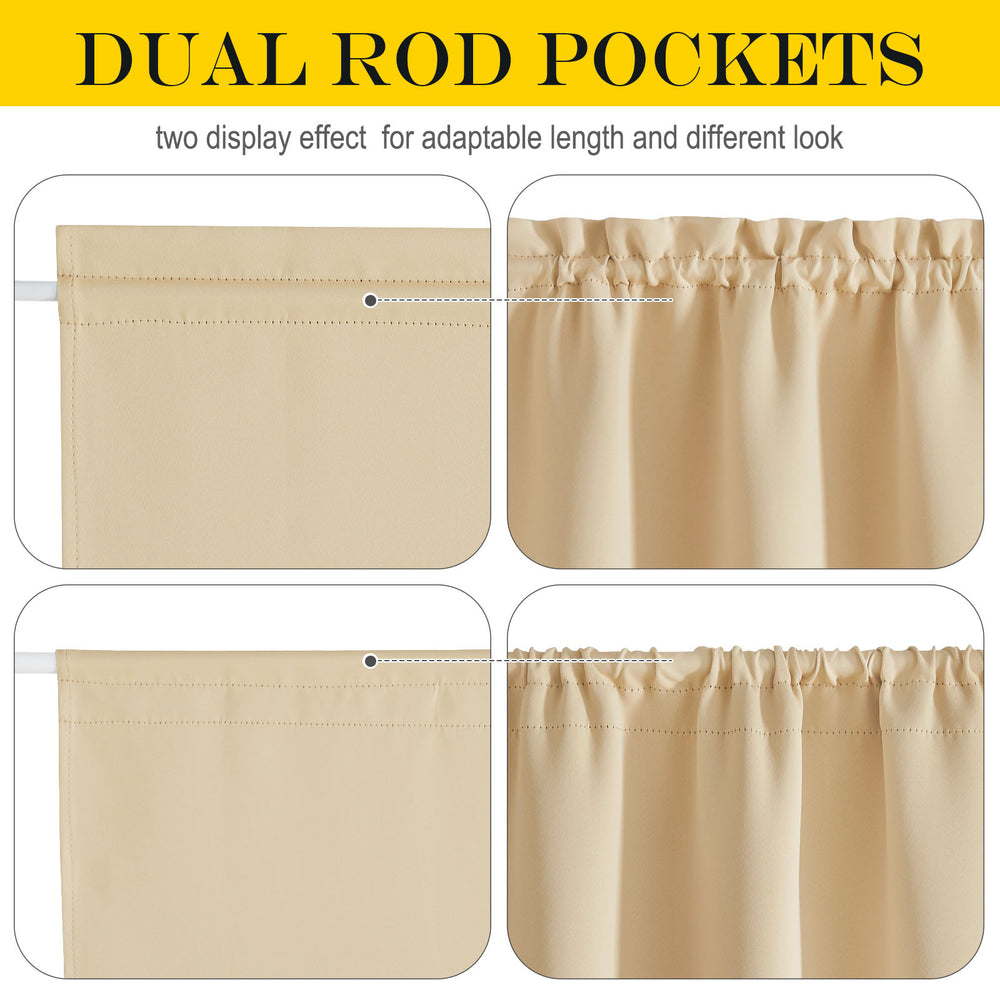 Blackout Door Curtains#color_biscotti-beige