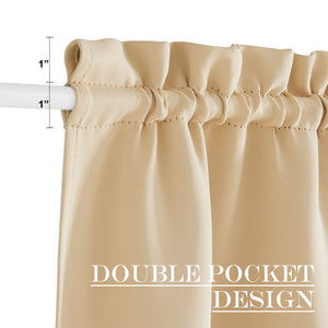 Blackout Door Curtains#color_biscotti-beige