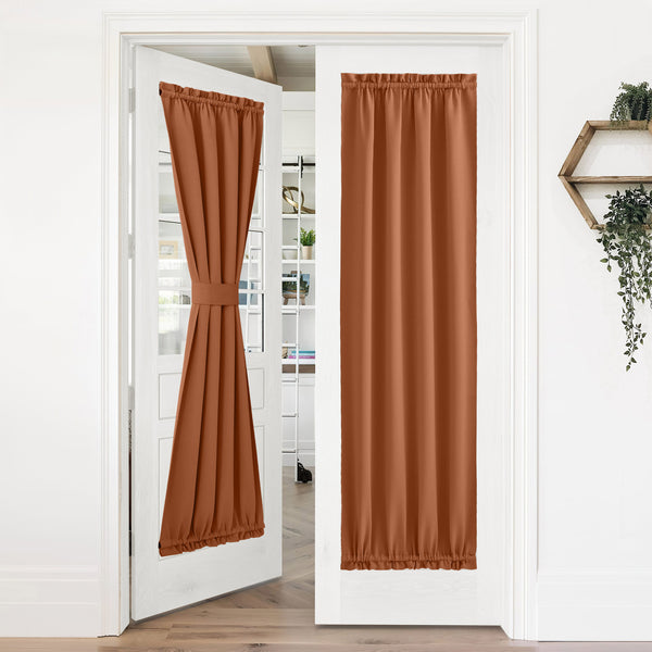 Blackout Door Curtains#color_burnt-orange