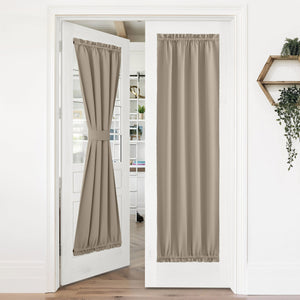 Blackout Door Curtains#color_taupe