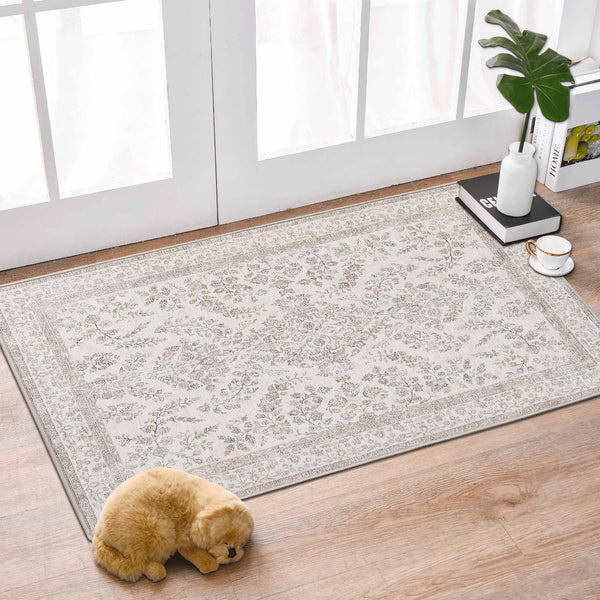 Chenille Area Rug - Floral's Dream