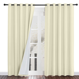 Four-Layer Dustproof Curtains#color_beige