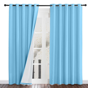 Four-Layer Dustproof Curtains#color_blue