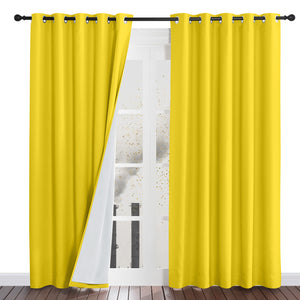 Four-Layer Dustproof Curtains#color_bright-yellow