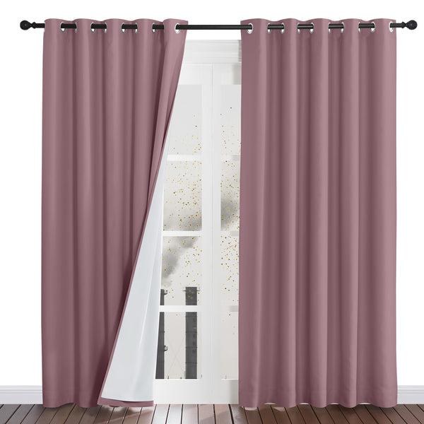 Four-Layer Dustproof Curtains#color_dry-rose