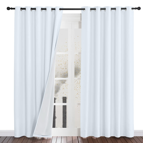 Four-Layer Dustproof Curtains#color_greyish-white