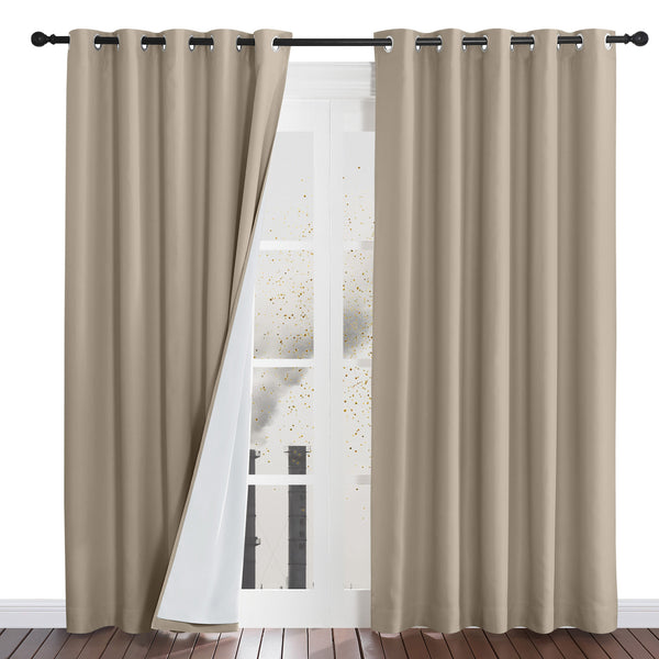 Four-Layer Dustproof Curtains#color_taupe