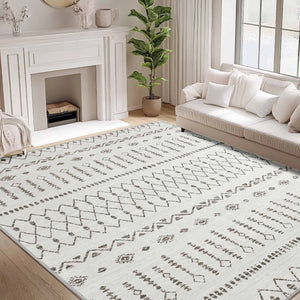 Faux Wool Rug - Starry Sand