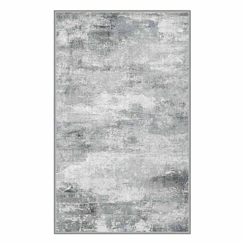 Faux Wool Rug - Dream Maze#color_silver-grey