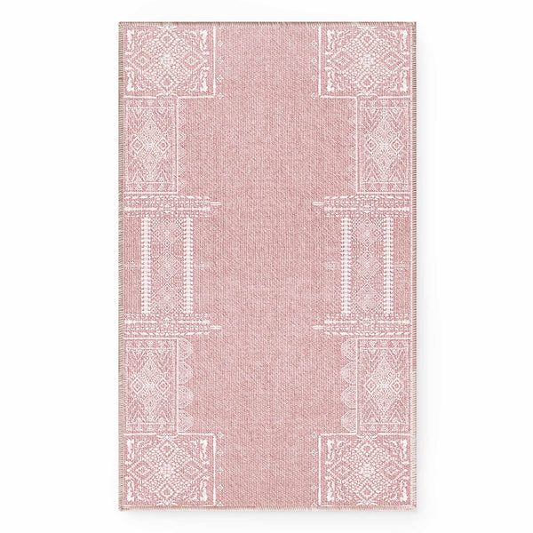 Faux Wool Rug - The Dream of Mobius#color_light-pink